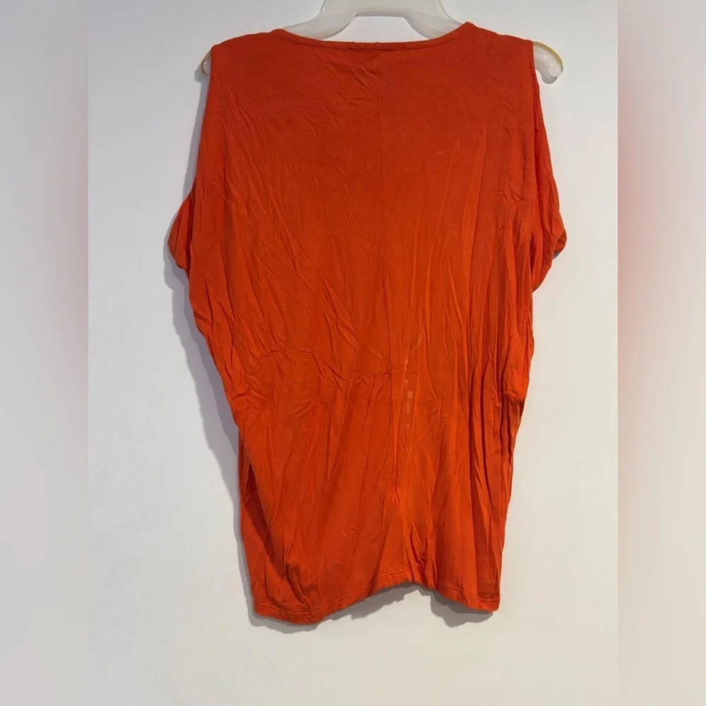 Michael Kors Vibrant Orange Blouse sleeveless top Size XS